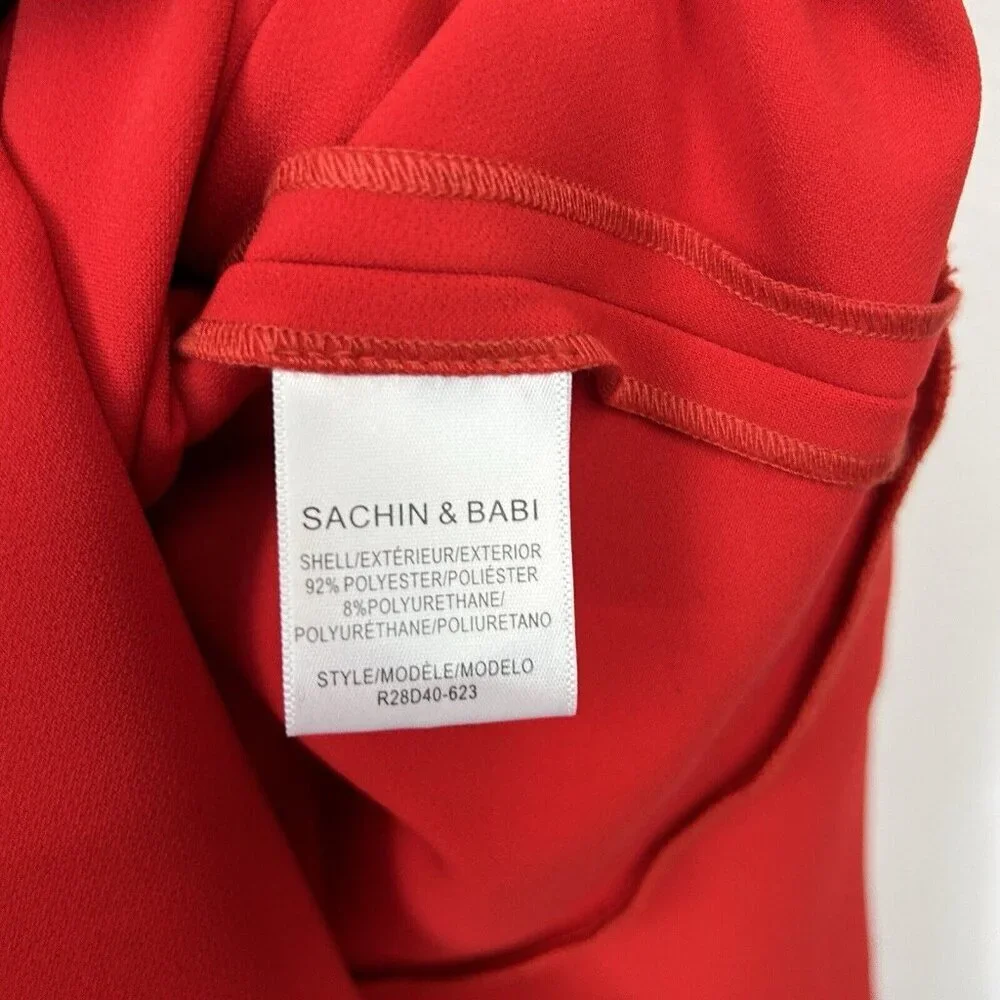 NEW Sachin‎ and Babi Merle Red Dress Womens Size 10 Sleeveless Bow